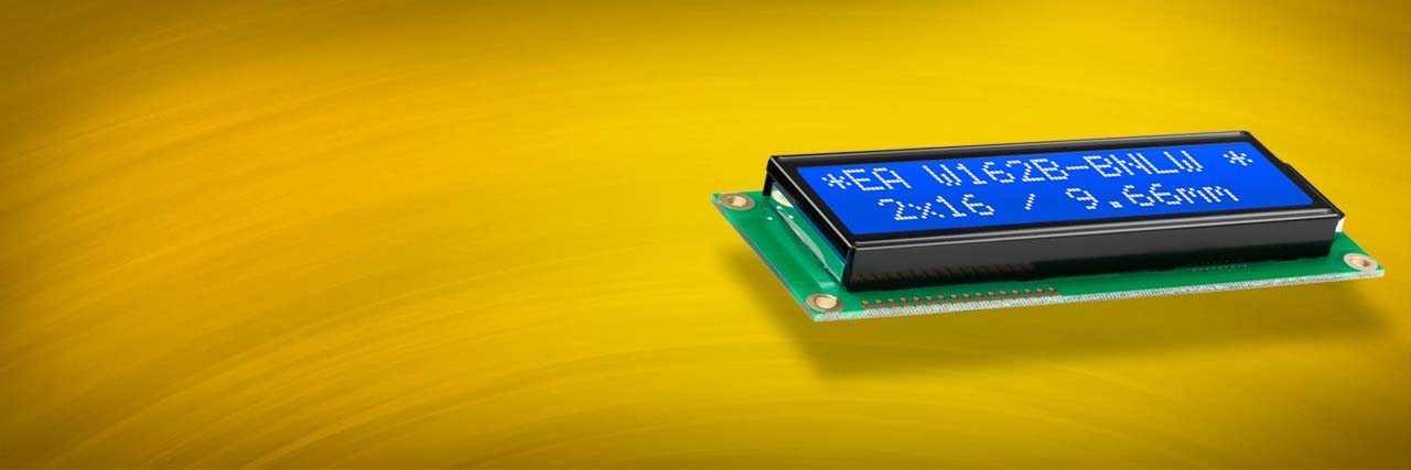 Dotmatrix LCD für 4-/8-Bit als Textanzeige HD44780 kompatibel