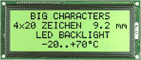 Dotmatrixdisplay EA P204-BHNLED