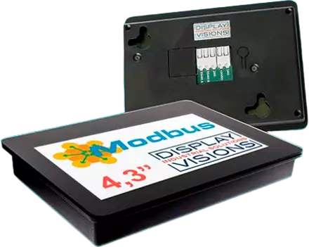 Modbus TCP/RTU Display mit Touch RS-485, LAN, WiFi