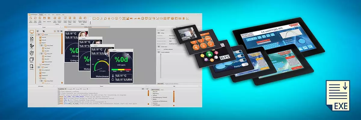 Download Kombi uniTFTDesigner+PLCDesigner+HMIDesigner
