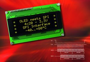 OLED-Displays mit SPI-Schnittstelle arbeiten an einfachen 3,3 V