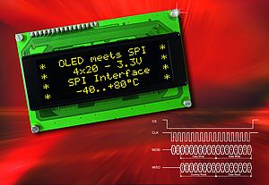 OLED-Displays mit SPI-Schnittstelle arbeiten an einfachen 3,3 V