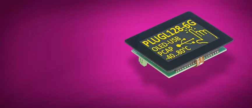 Serielle intelligente Displays mit USB, RS232, I²C und SPI als OLED  TFT oder LCD