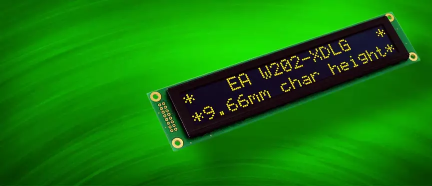 Punktmatrix Displays als OLED oder LCD, TExt und Grafik