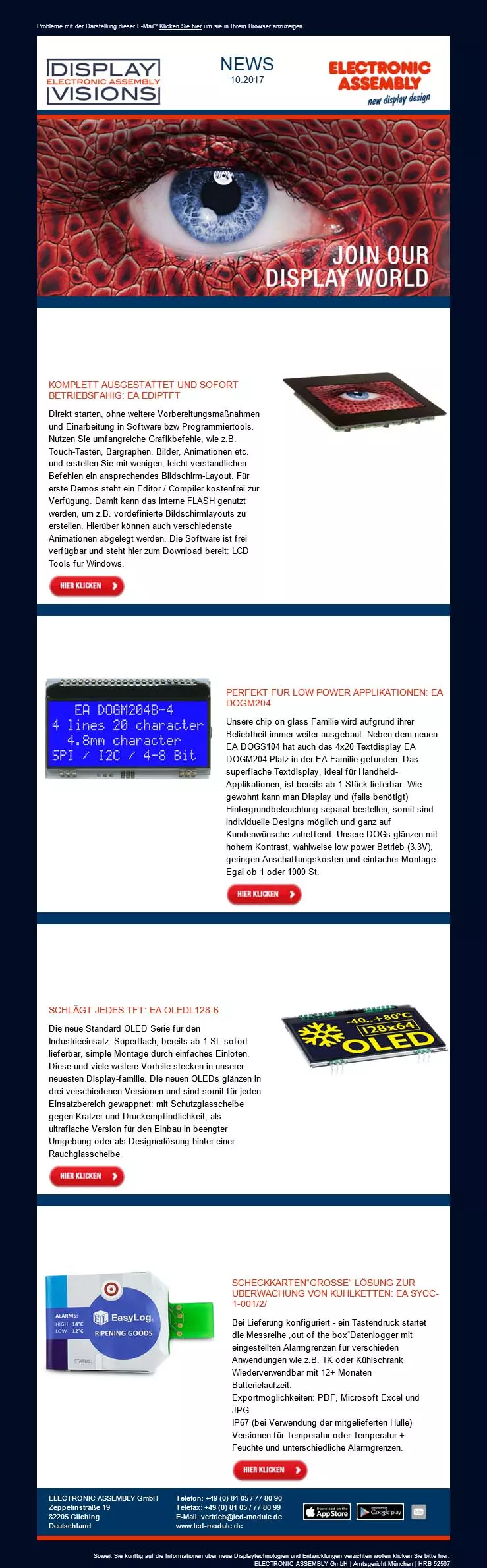 Newsletter 2017/10 DE Newsletter 2017/10 DE