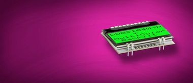 Programmierbares Textdisplay mit 4x10 Zeichen