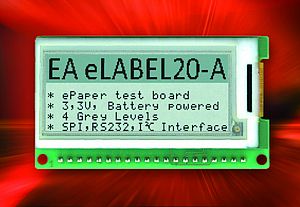 ePaper-Display - elektronisches Label für embedded Anwendungen