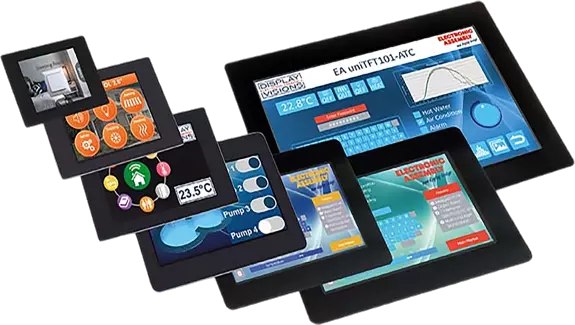 Highend PCAP mit TFT als HMI, mit USB und Grafikeditor und Simulator