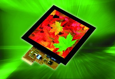 Superhelles, quadratisches Display mit 4" und hoher Auflösung. Mit RGB und SPI Interface.