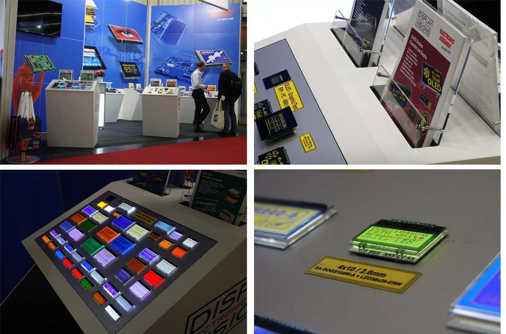 embedded world Stand mit Displays ELECTRONIC ASSEMBLY