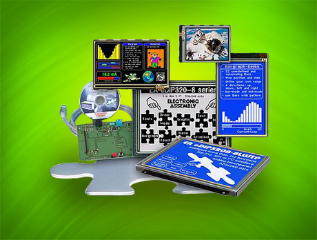 Serielle Grafikdisplays mit eingebauter Intelligenz!