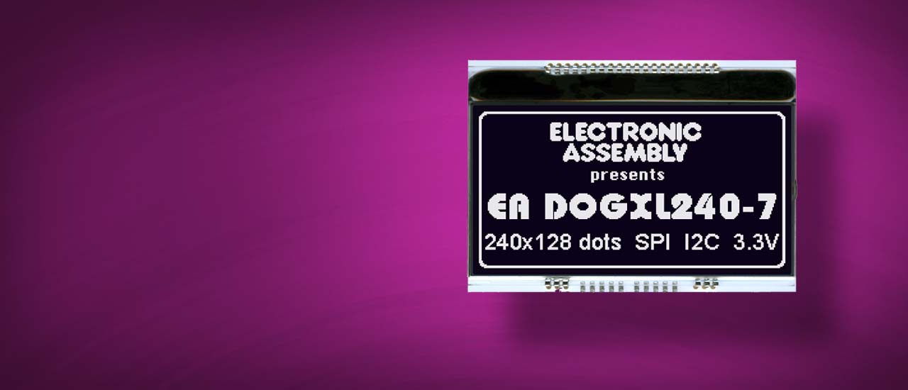 LCD Display Grafik EA DOGXL240 als Chip-On-Glass von Electronic Assembly, im Shop kaufen oder Direkt eine Anfrage stellen für grössere Mengen