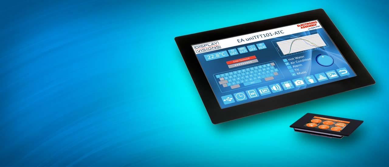 Capacitive Touch Displays Screen Module als HMI, Eingabe Panel von Electronic Assembly